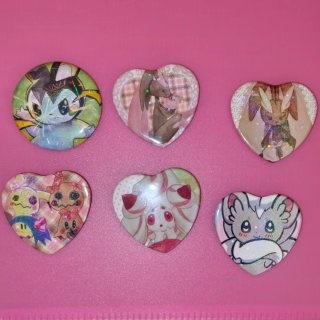 Chapas holográficas / holo badges Pokémon