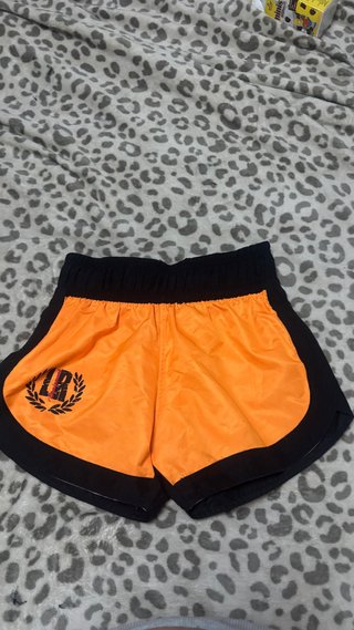 Pantalón de Boxeo Naranja y Negro