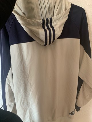 Sudadera Adidas Vintage Y2K con cremallera Blanca