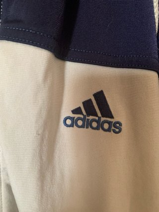 Sudadera Adidas Vintage Y2K con cremallera Blanca