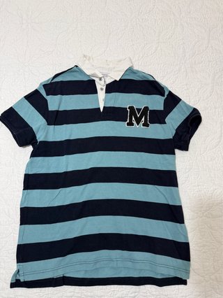 Camisa Polo de Rayas Manga Corta