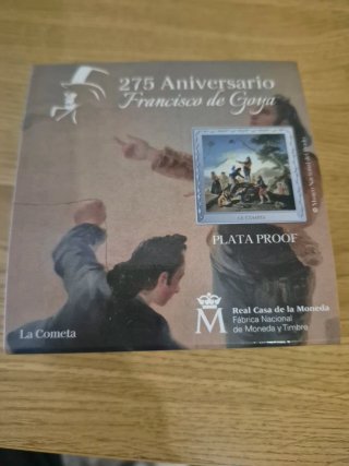 Moneda Plata 10€ Goya 275 Aniversario