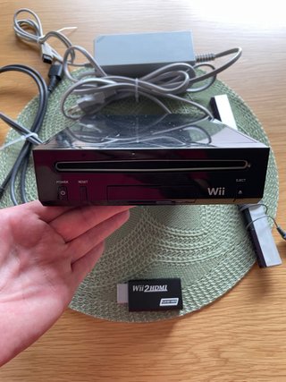 Consola Nintendo Wii Negra + Wii2HDMI