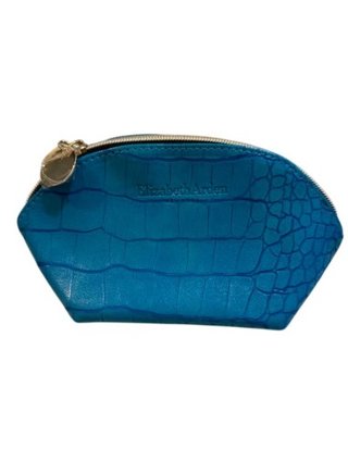 Neceser piel cocodrilo Elizabeth Arden azul
