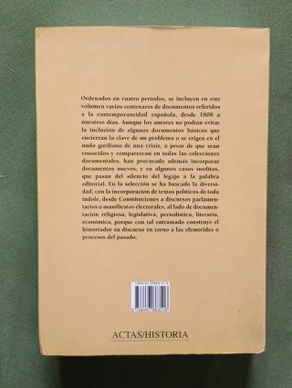 Documentos de Historia Contemporánea de España.