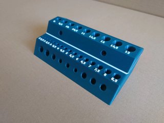 Soporte para pared para brocas 1 al 13