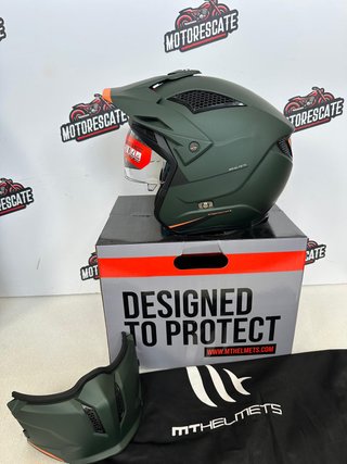 Casco T-S de MT Streetfighter SV verde mate