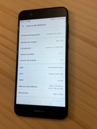 Huawei P10 selfie 64GB LTE LIBRE