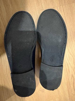 Mocasines de piel azul marino Made in Spain