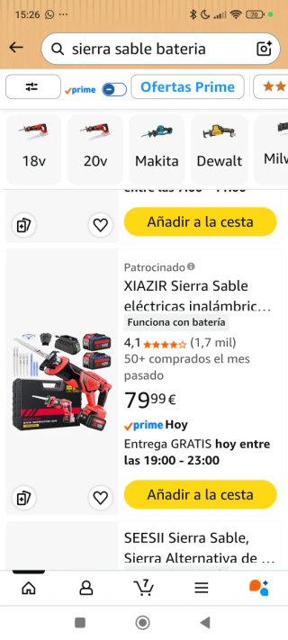 Sierra Sable XIAZIR Brushless 21V 4.0AH