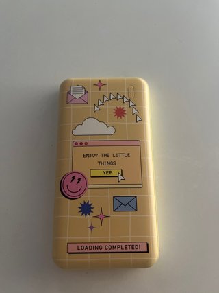 Cargador Portátil Power Bank Amarillo