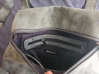 Bolso Mochila Misako Azul Grisáceo