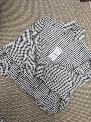 Chaqueta Zara cuadros viral Talla L