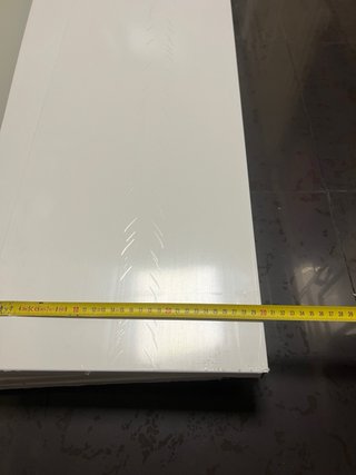 Vierteaguas Galvanizado Blanco 180x30 cm