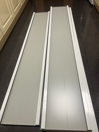 Vierteaguas Galvanizado Blanco 180x30 cm