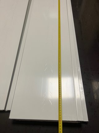Vierteaguas Galvanizado Blanco 180x30 cm