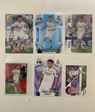 Lote de 6 Cromos Panini Real Madrid - Gonzalo