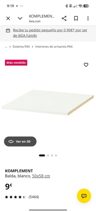 Armario PAX IKEA 60x58x201 cm