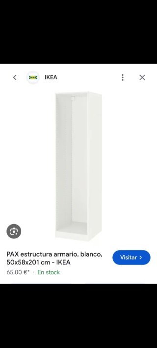 Armario PAX IKEA 60x58x201 cm