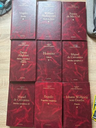 Lote de libros de clásicos universales.