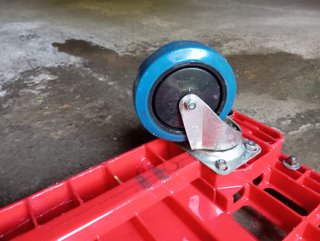 Carro industrial base plástico resistente