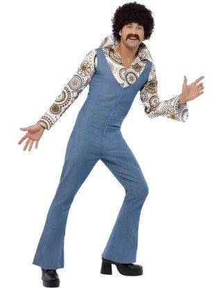 Disfraz estilo disco de los años 70 para adulto