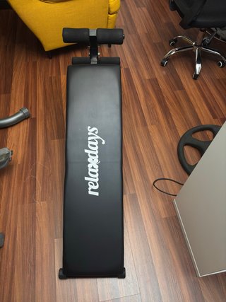Banco de abdominales Relaxdays plegable