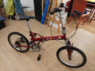 Bicicleta plegable todo terreno, como nueva