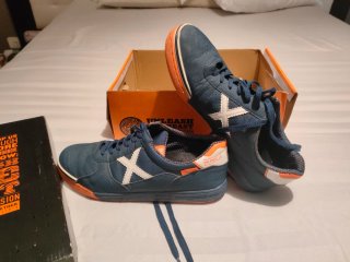 Zapatilla Fútbol Sala Munich G3 Azul Naranja