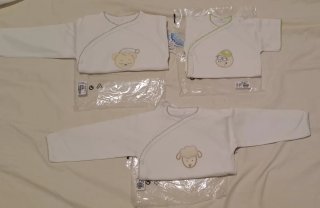 Set de 3 Bodys Blancos para Bebé