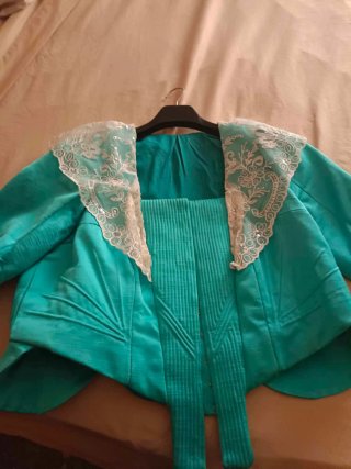 Traje Fallera Siglo XVIII Turquesa