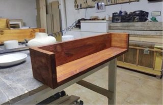 SAZ HOME Cuatro baldas de madera color roble