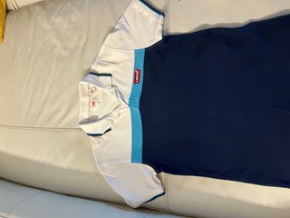 Polo Levi's Blanco y Azul Talla S
