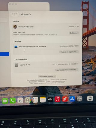 MACBOOK PRO 14'' M4 BATERIA 100% SALUD