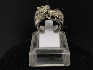 anillo oro 18k con circonita,zafiro