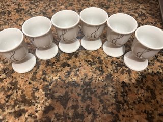 Set de 6 Hueveras de Porcelana