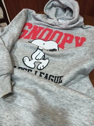 Sudadera Gris Snoopy