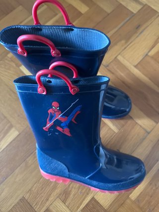 Botas de agua Spiderman con luces