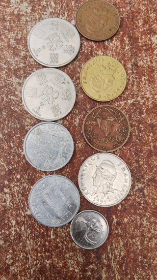 Lote Monedas Antiguas Pesetas y Francos