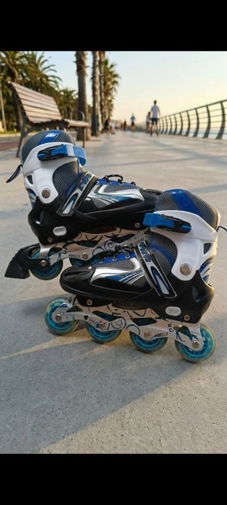 Patines en línea extensibles Talla 38-40 Azul