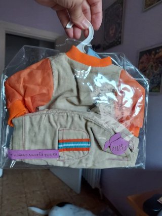 Conjunto ropa muñeco 3 piezas