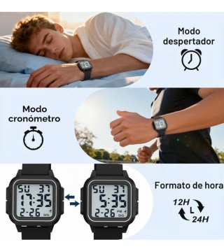 Reloj digital  negro