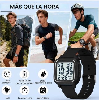 Reloj digital  negro
