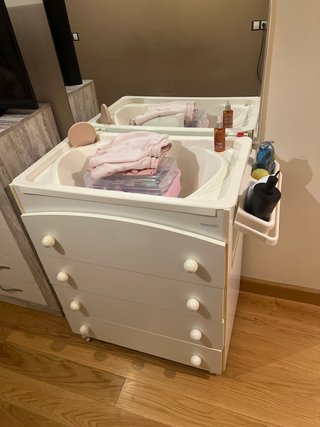 Mueble Cambiador con Bañera para Bebé