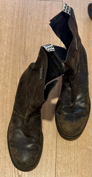 Botines Bikkembergs Piel Negra Envejecida