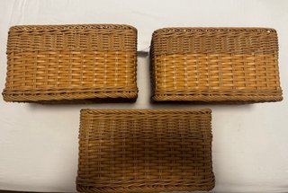 Set 4 Cestas Ratán IKEA BEKNA