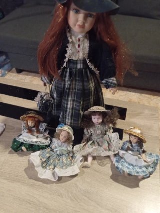 Muñecas de porcelana vintage