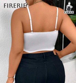 Top encaje blanco talla 3XL