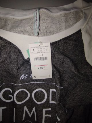 Sudadera Stradivarius gris talla L