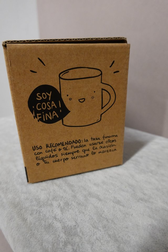 Taza con mensaje Pedrita Parker